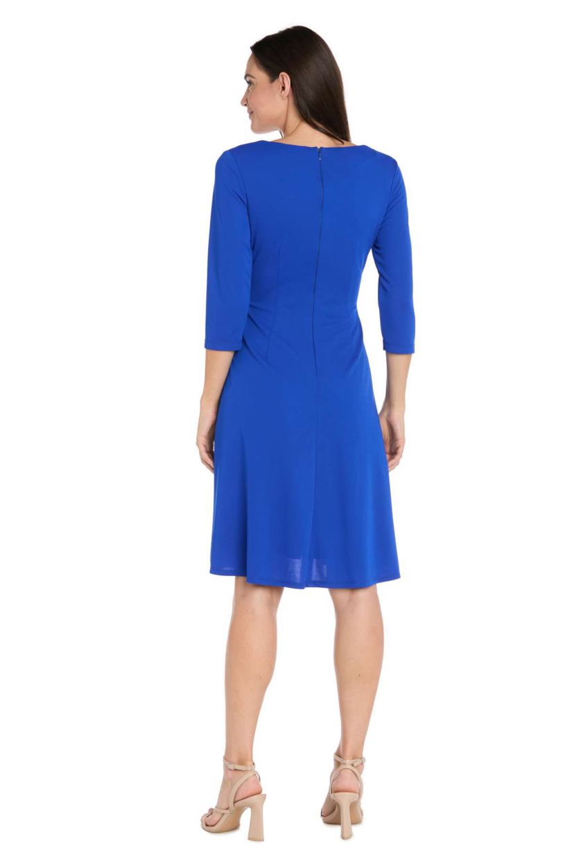 R & M Richards Women's Short Knit Wrap Dress, 18