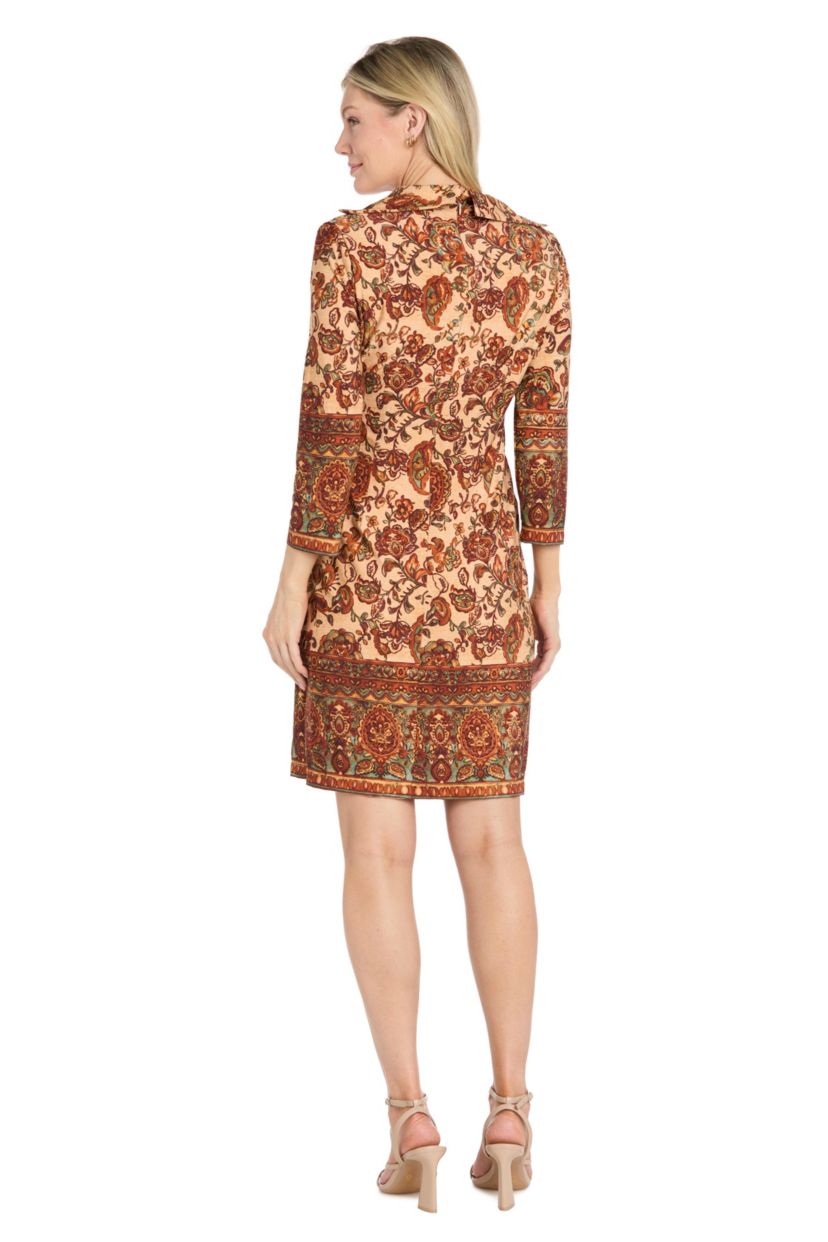 jersey knit wrap dress R & M Richards Printed Hand Cool iron