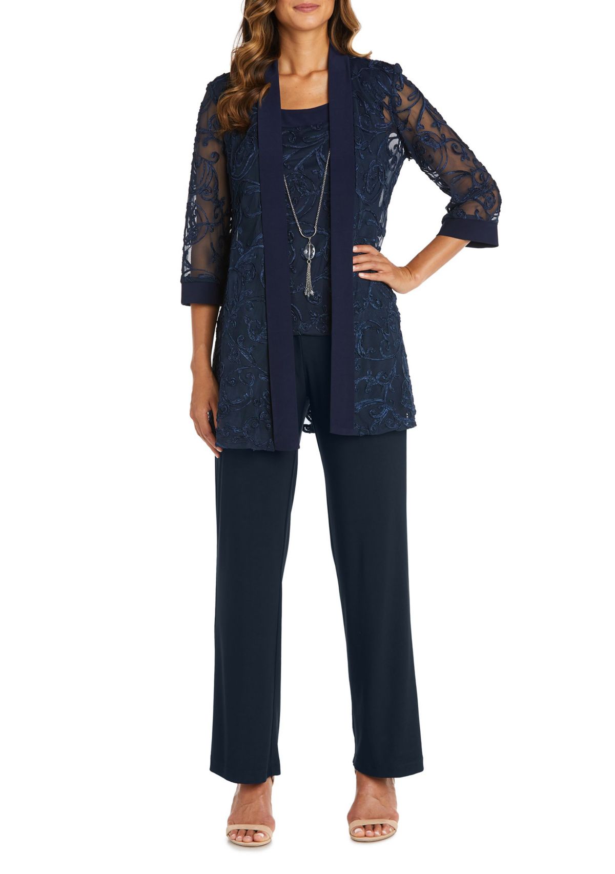 Soutache Jacket and Tank Pantsuit