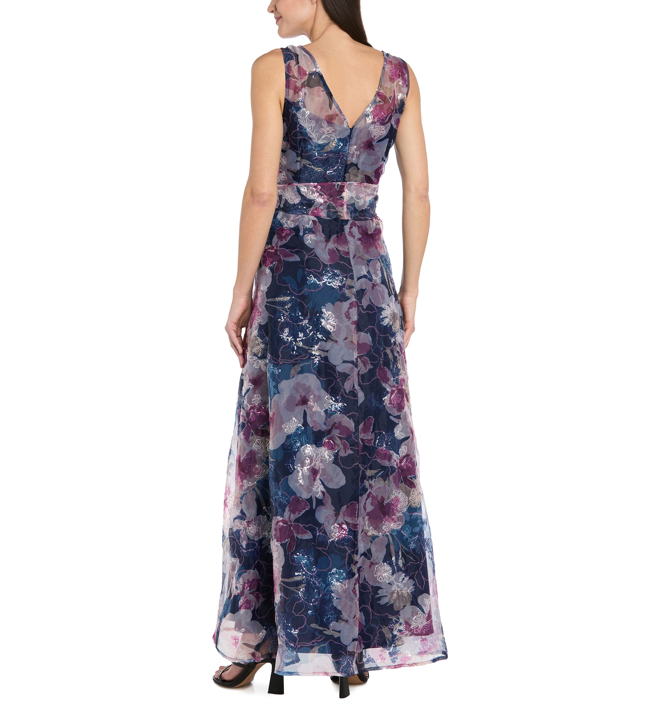 belk floral maxi dress MSK Women's Sleeveless Floral Print Maxi Dress