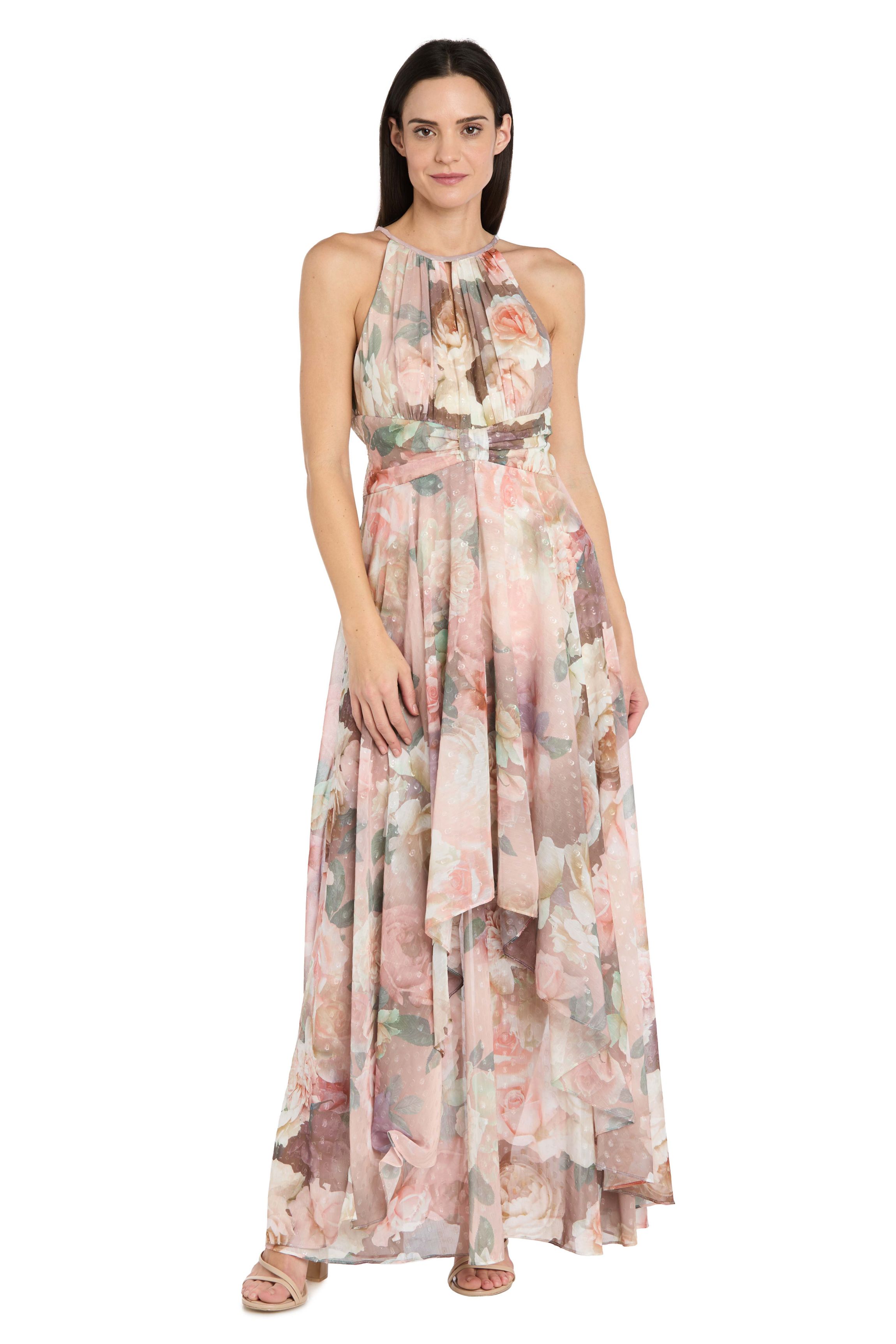 belk petite maxi dresses Crown & Ivy Petite Double Flutter Sleeve Belted Maxi Dress