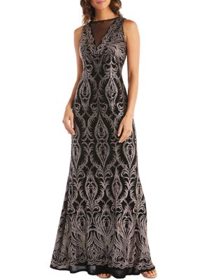 sheer glitter gown
