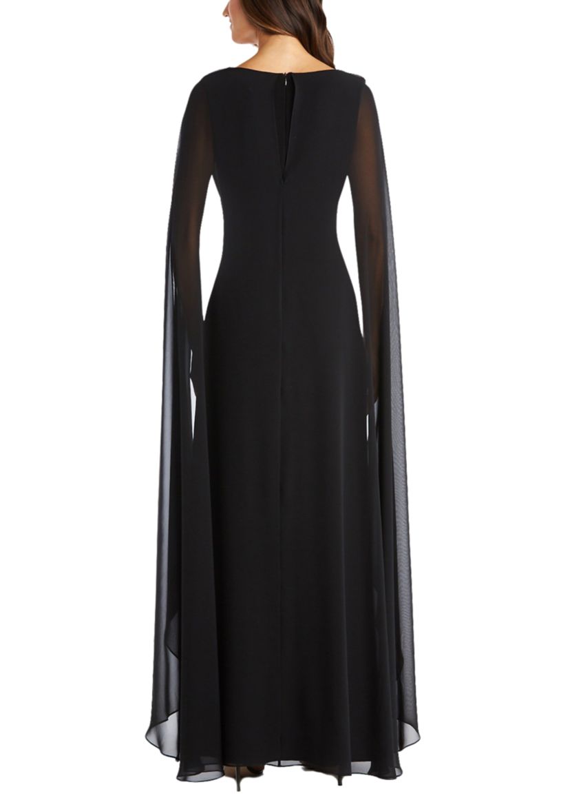 1Pc Chiffon Duster Cape Surplice Wrap Dress