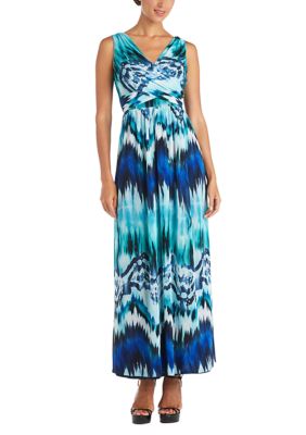 R & M Richards Women's Border Print Maxi Dress | belk