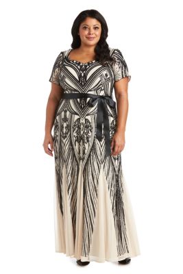 Belk plus size cheap formal gowns