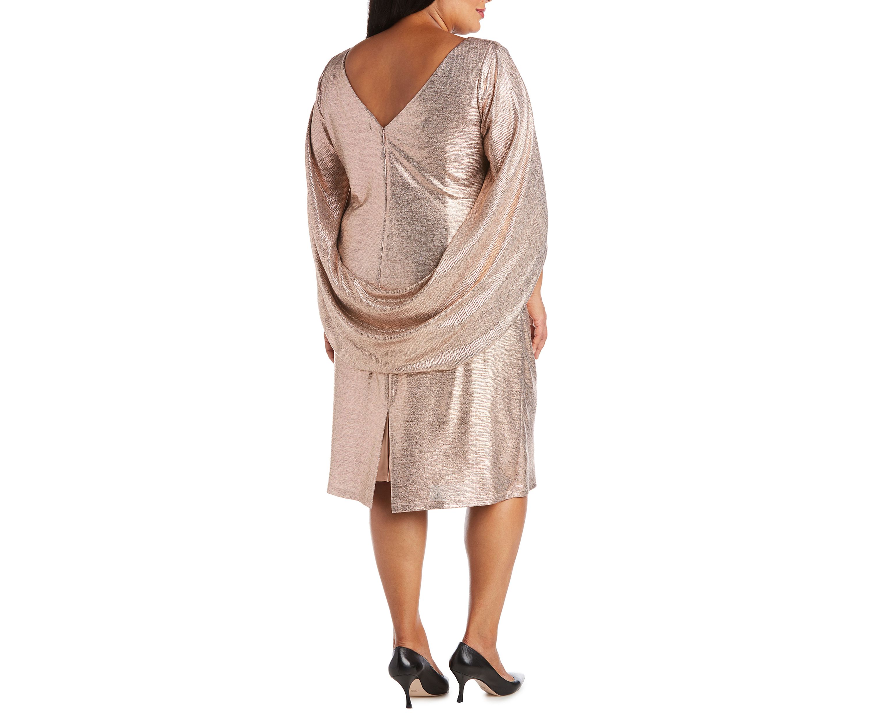 Cocktail Dress with Draped Sleeves