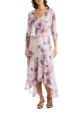 R&M Richards Womens Plus Lace Floral Print Two Piece Dress : :  Clothing, Shoes & Accessories