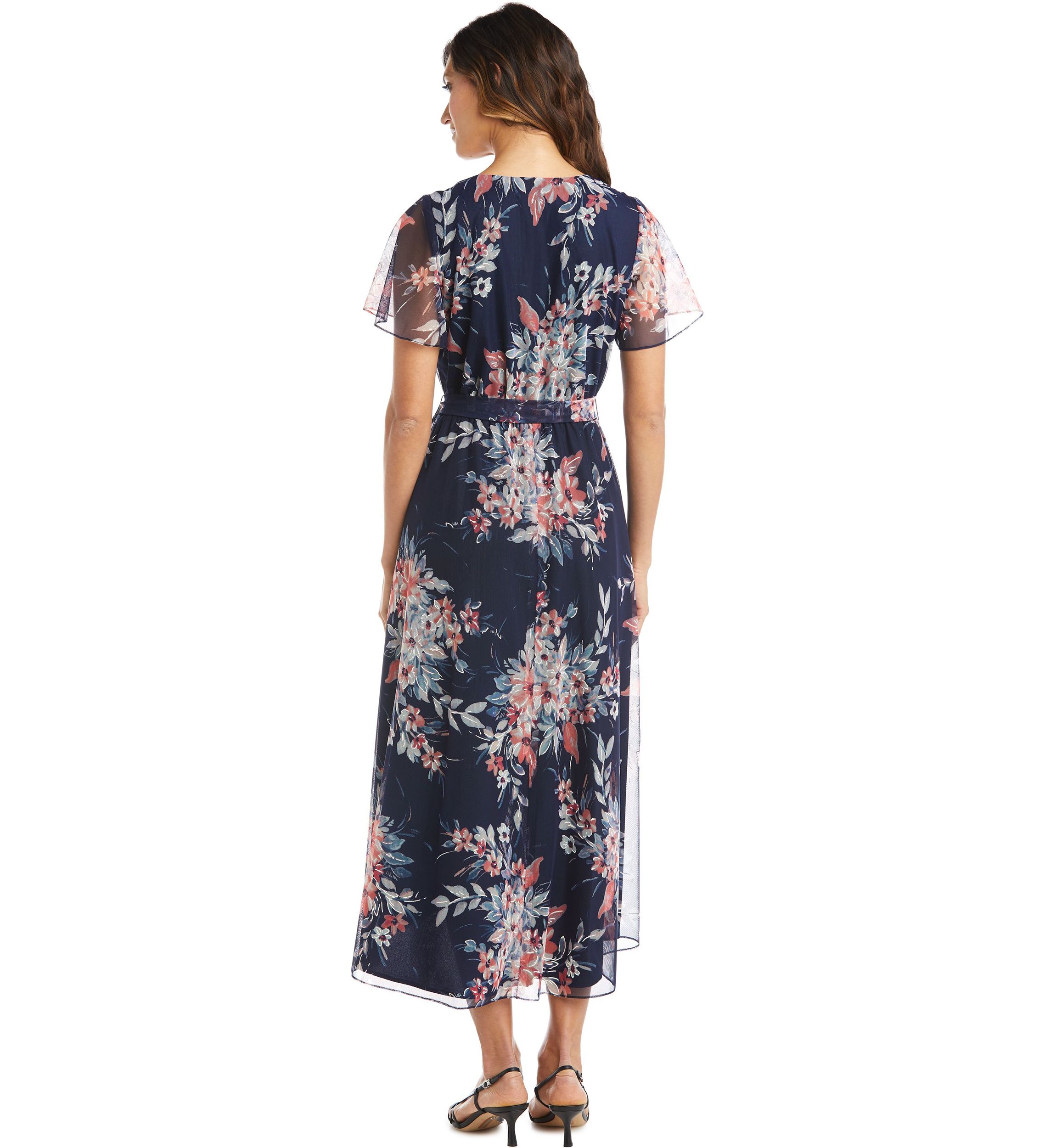 Power Mesh High-Low Dress