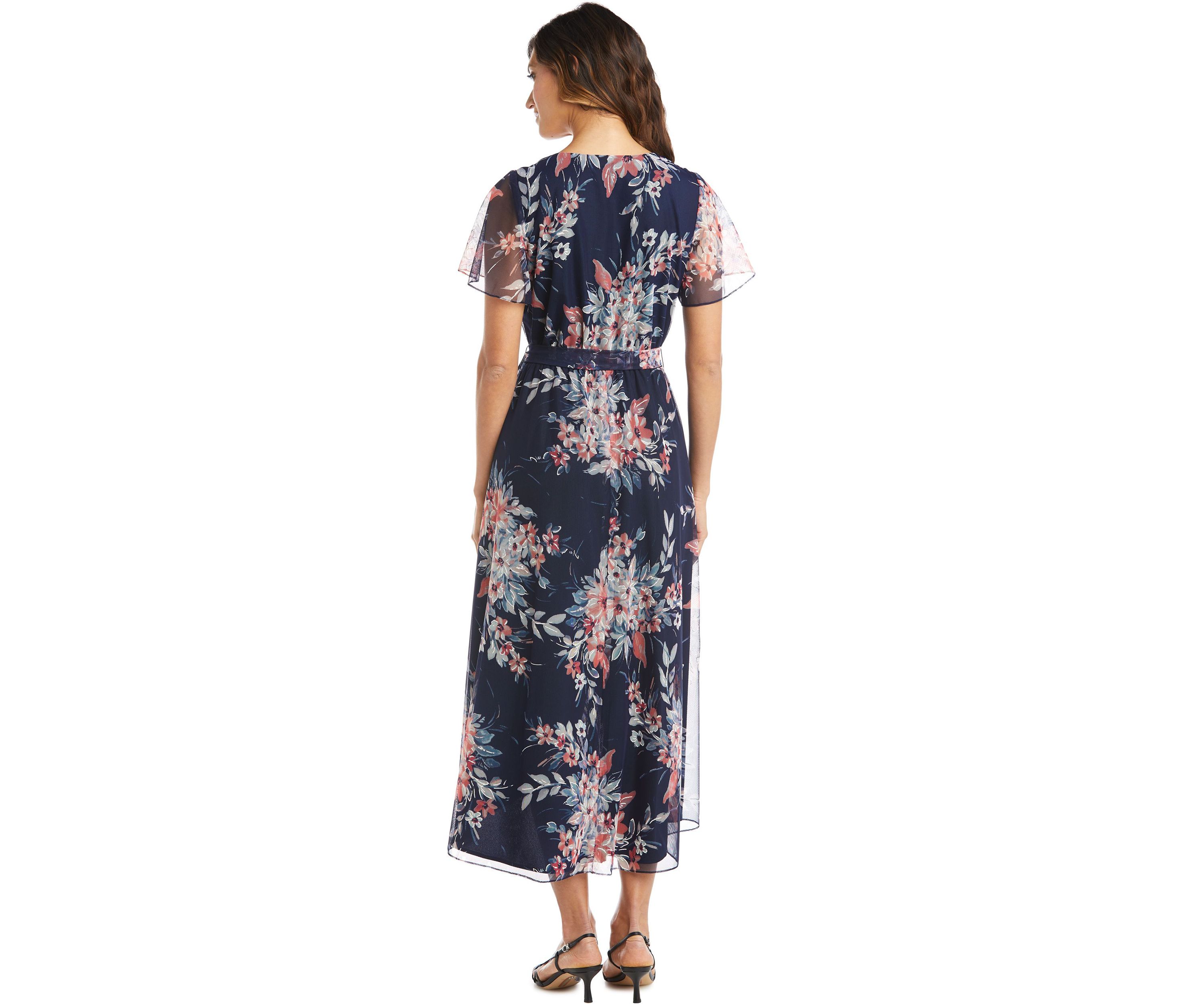 Power Mesh High-Low Dress