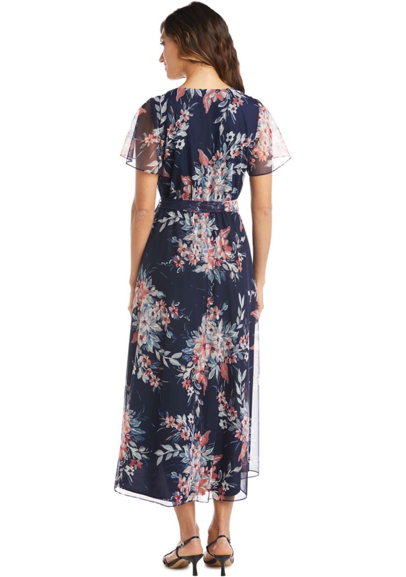 Power Mesh High-Low Dress