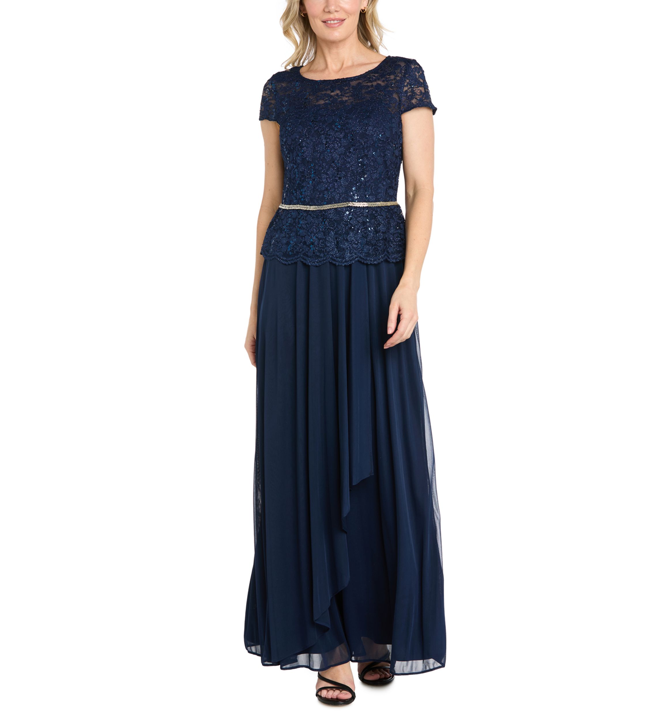 belk mother of the bride dresses Women's R M Richards Launchdate:2024-09-12 Color:03 - Light Brown Red Thin Straps Cutout Ball gown