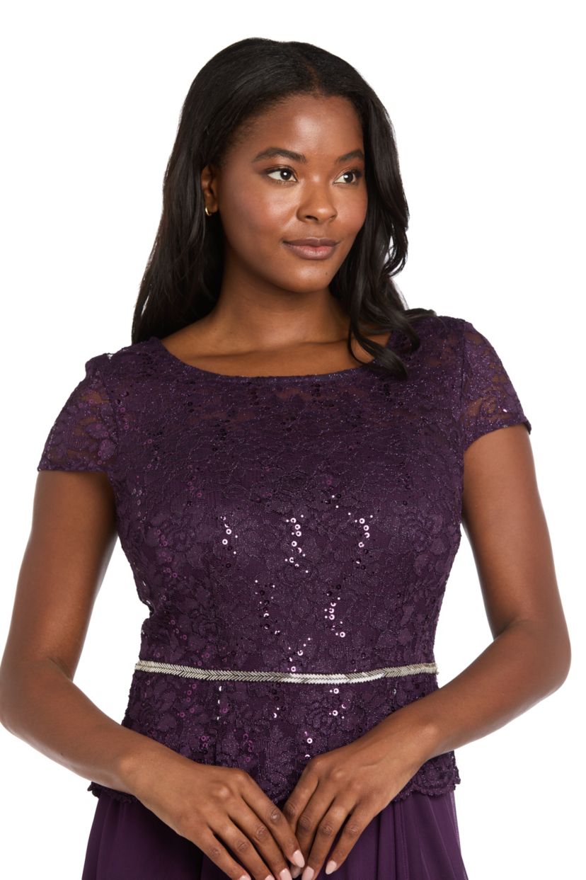 Scallop Lace Wrap Dress