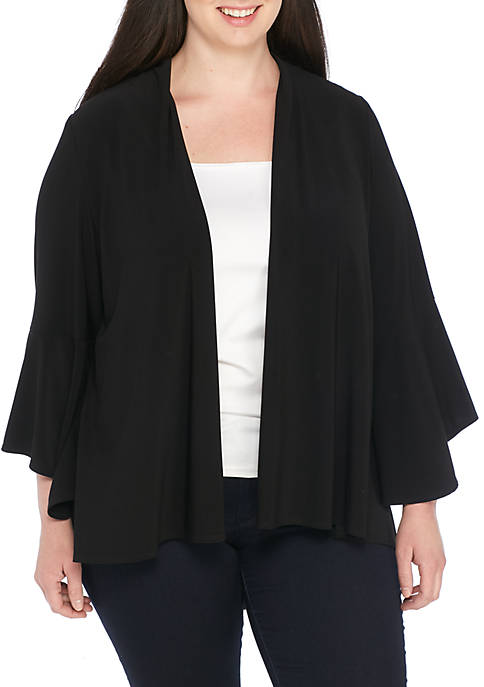 Plus Size Three-Quarter Sleeve Ity Topper