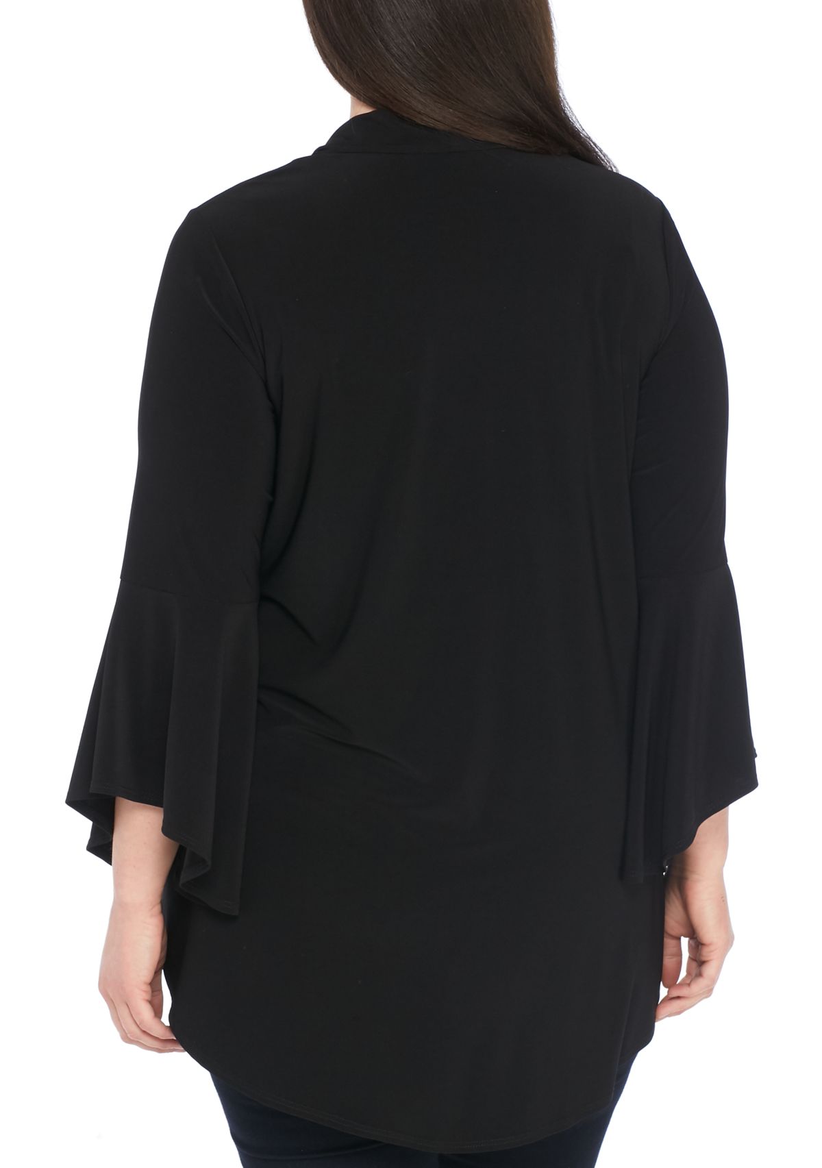 Plus Size Three-Quarter Sleeve Ity Topper