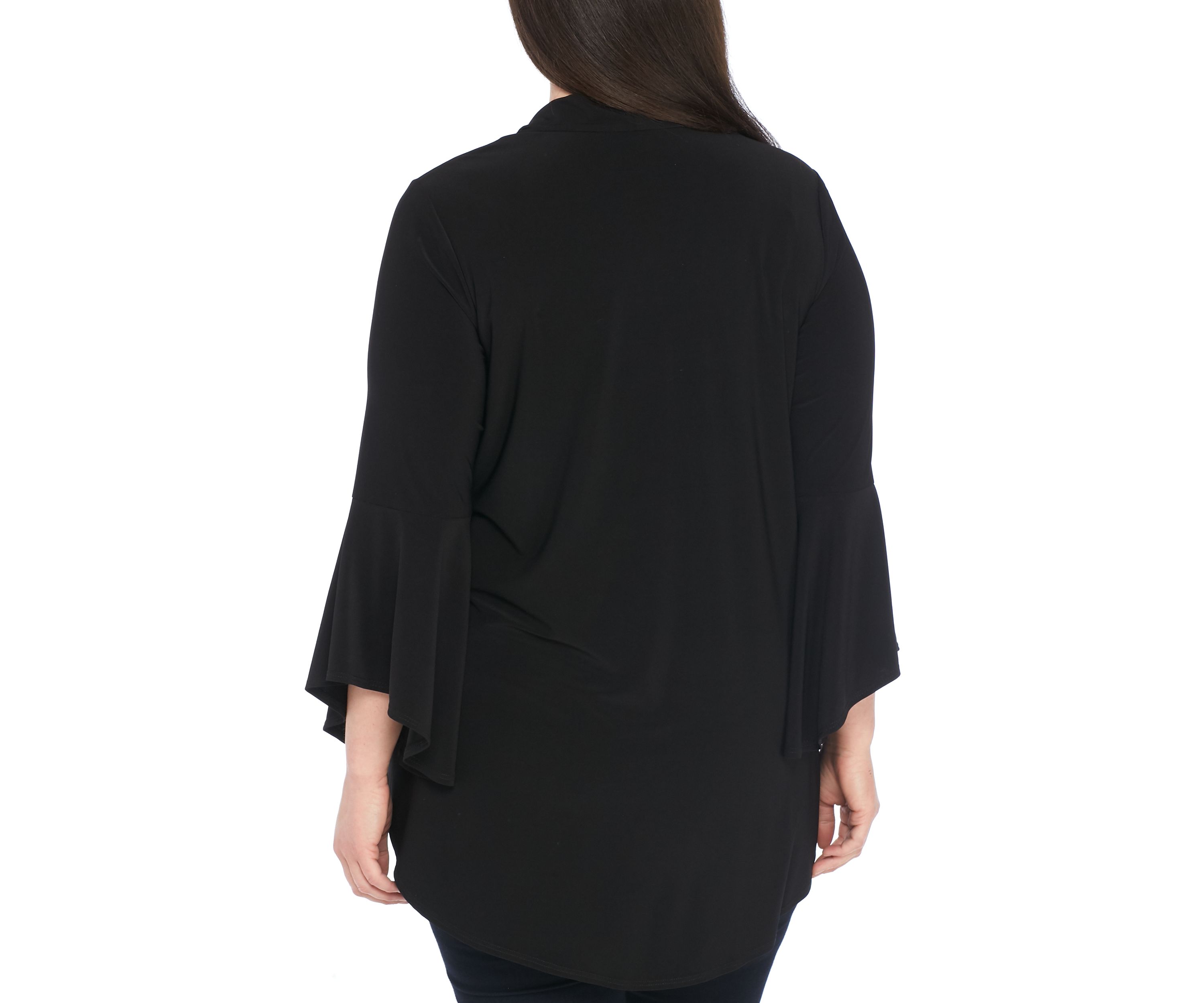 Plus Size Three-Quarter Sleeve Ity Topper