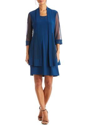 R & M Richards Long Lace Jacket Dress | belk