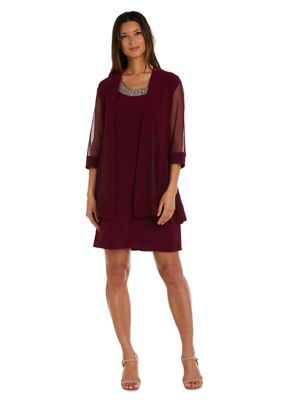 R & M Richards Petite Long Jacket Dress | belk