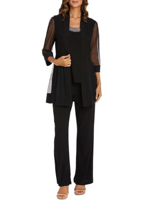 R&m Richards Petite Women's Two-Piece Pant Suit, 16 - Yahoo Shopping