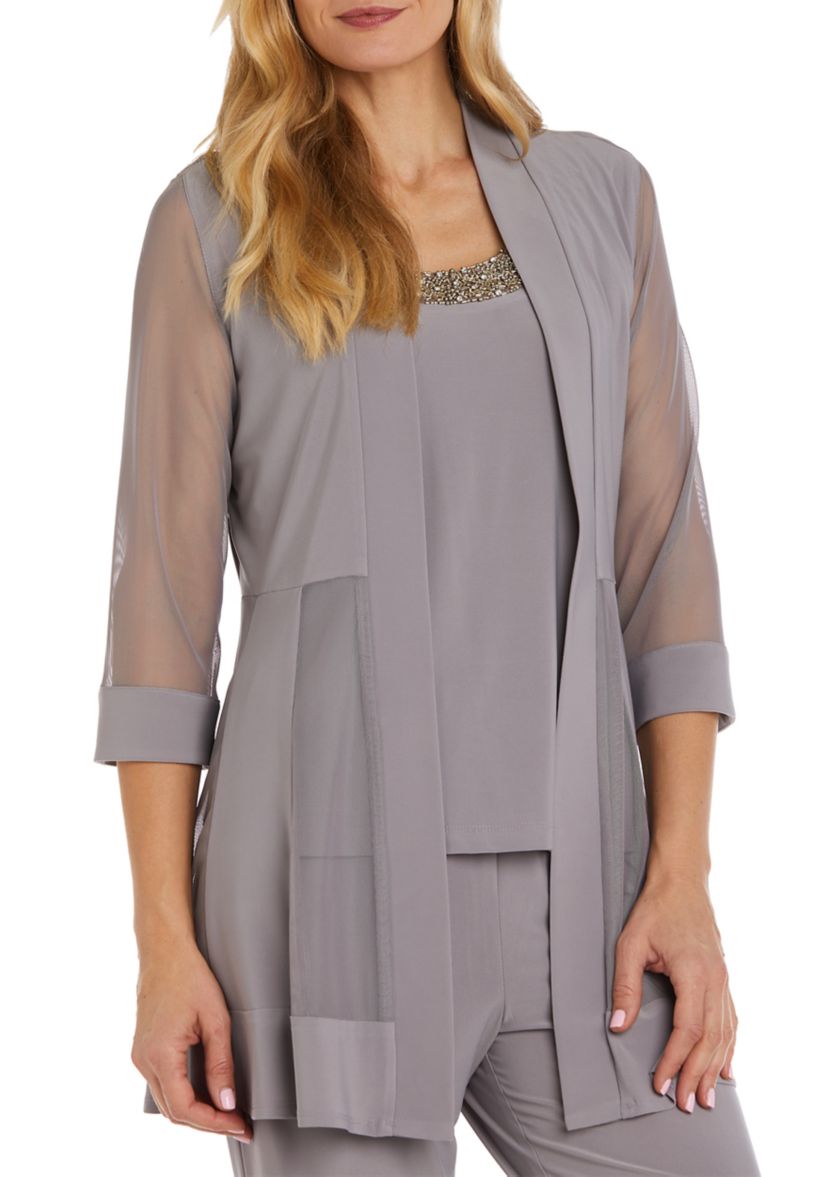 Bead Neck Mock 2 Pc Pant