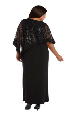 Lace Poncho Over Ity Sheath Long