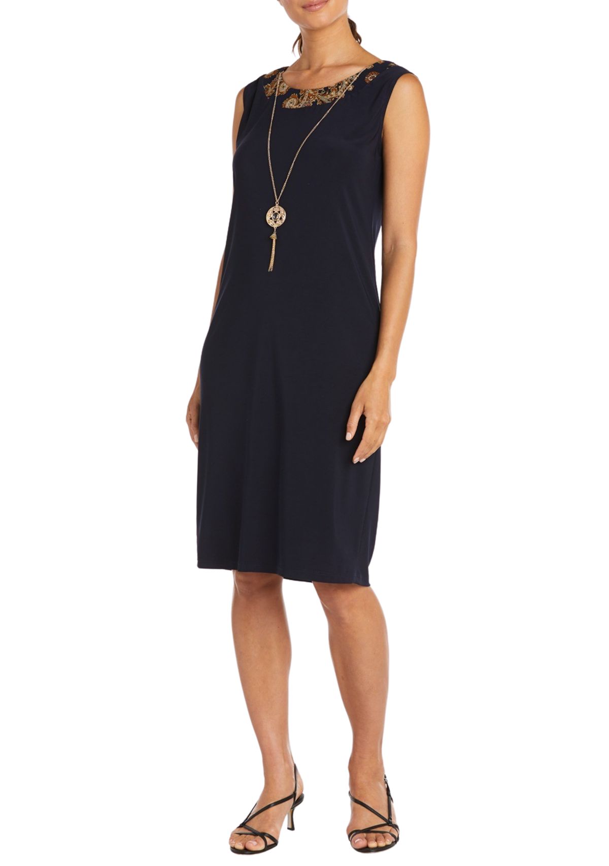 Womens Mesh Paisley Burnout Jacket Dress