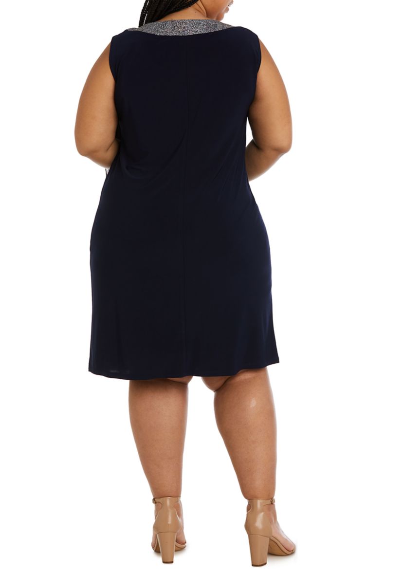 Two-Piece Foil Knit Detail Two-piece