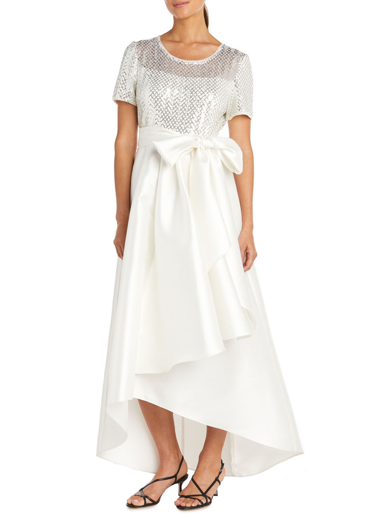 Sequined High-Low Gown