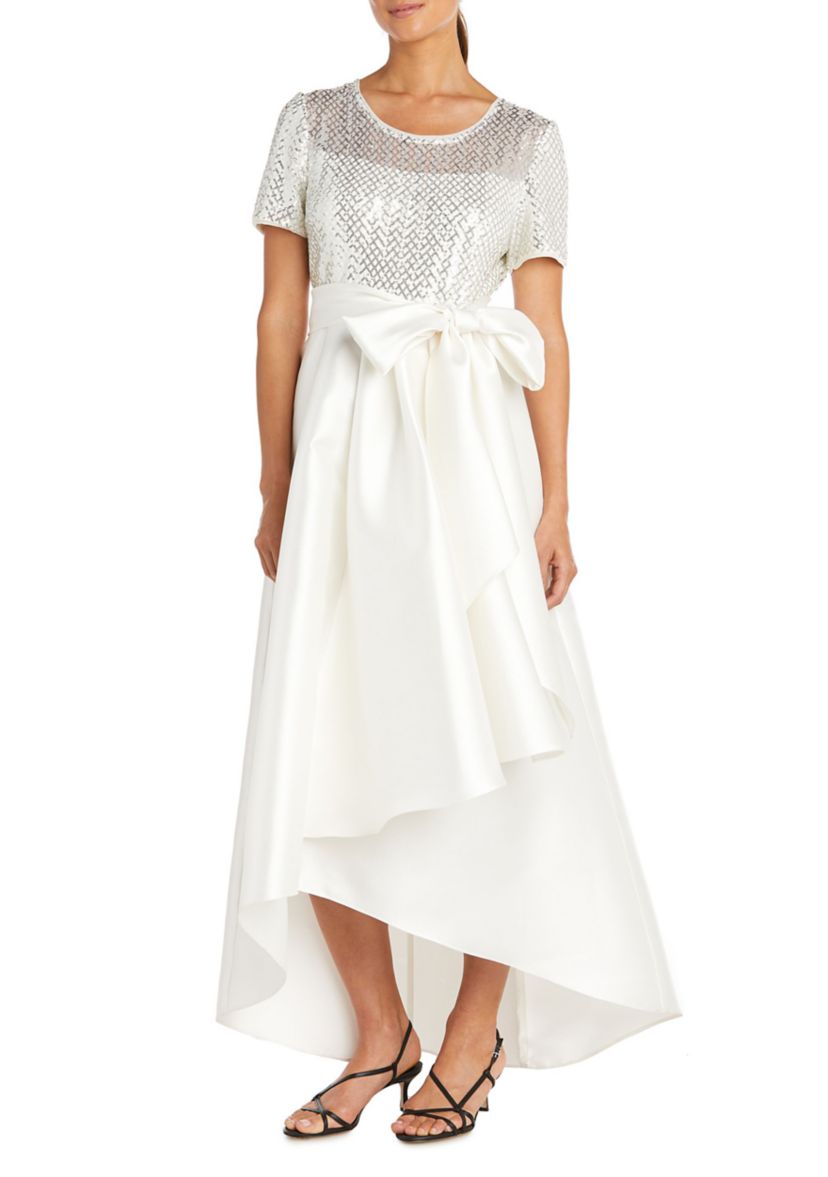 Sequined High-Low Gown