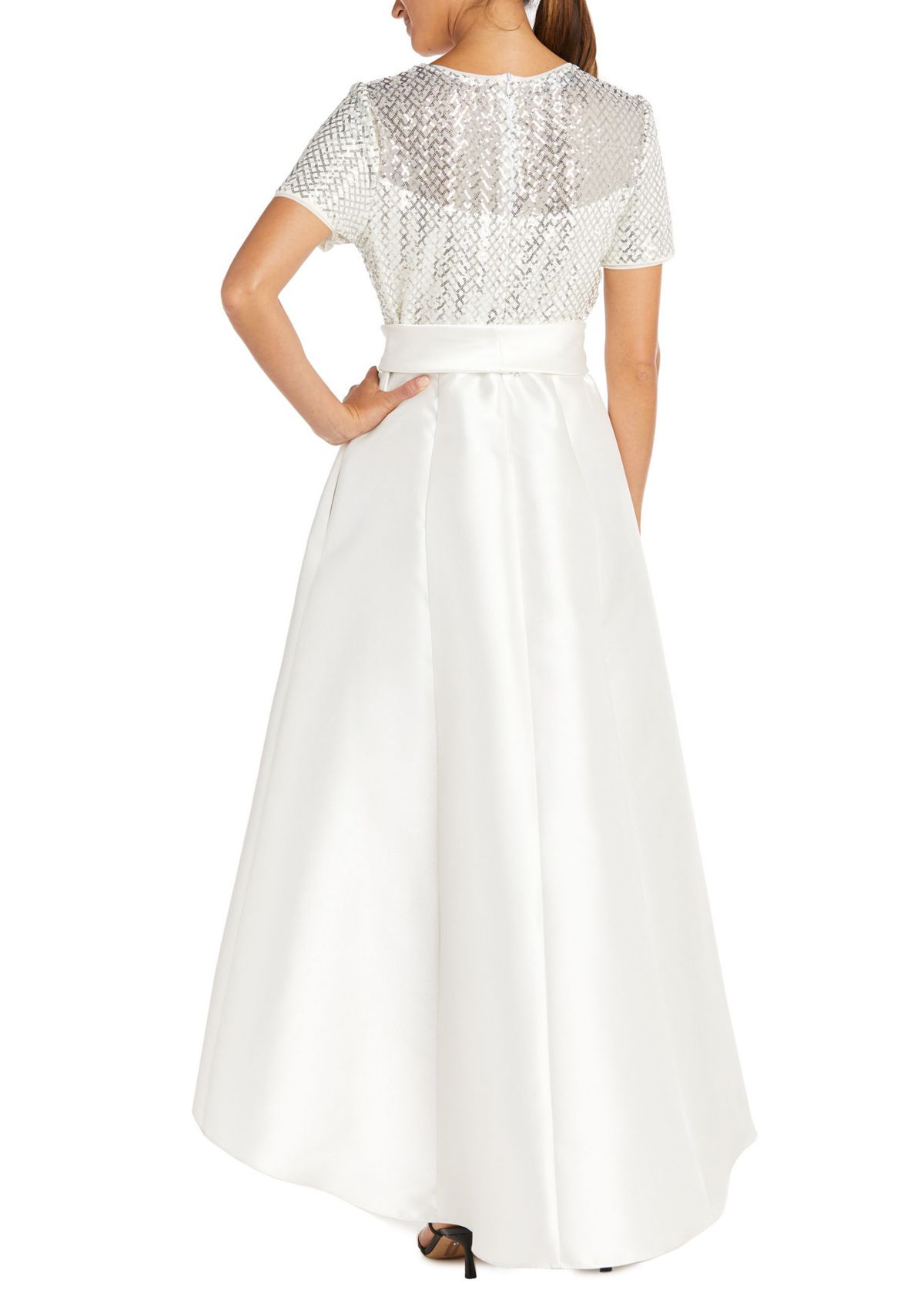 Sequined High-Low Gown