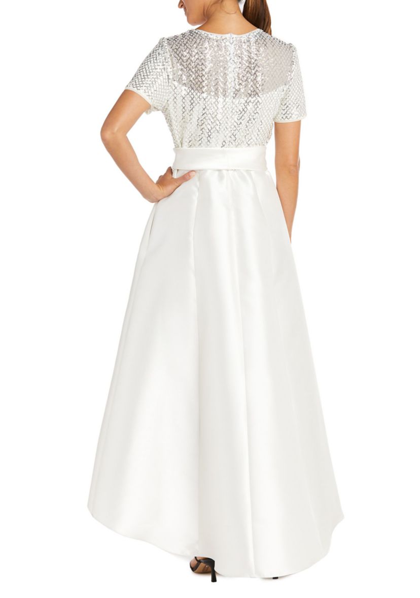 Sequined High-Low Gown