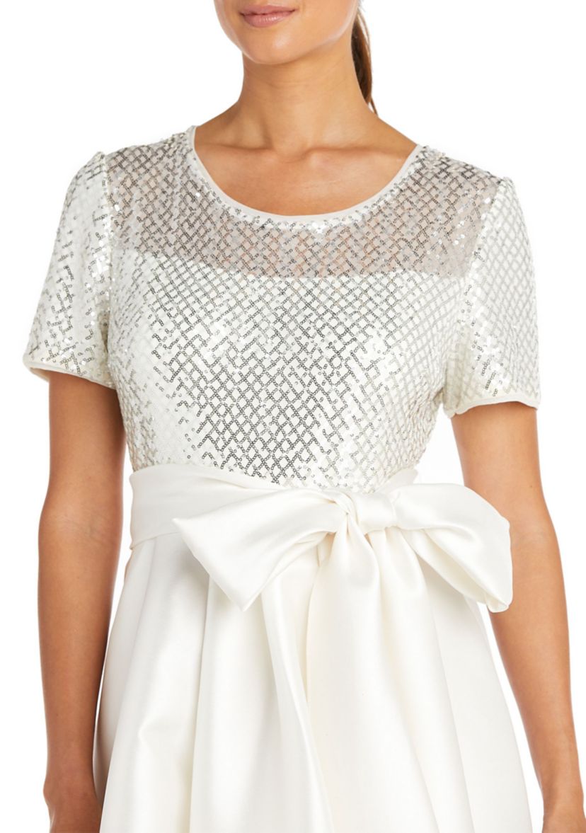 Sequined High-Low Gown