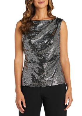 Metallic Sleeveless Top