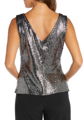 Metallic Sleeveless Top