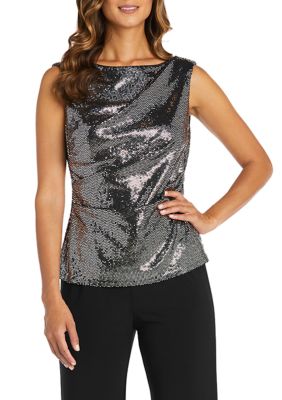 Metallic Sleeveless Top