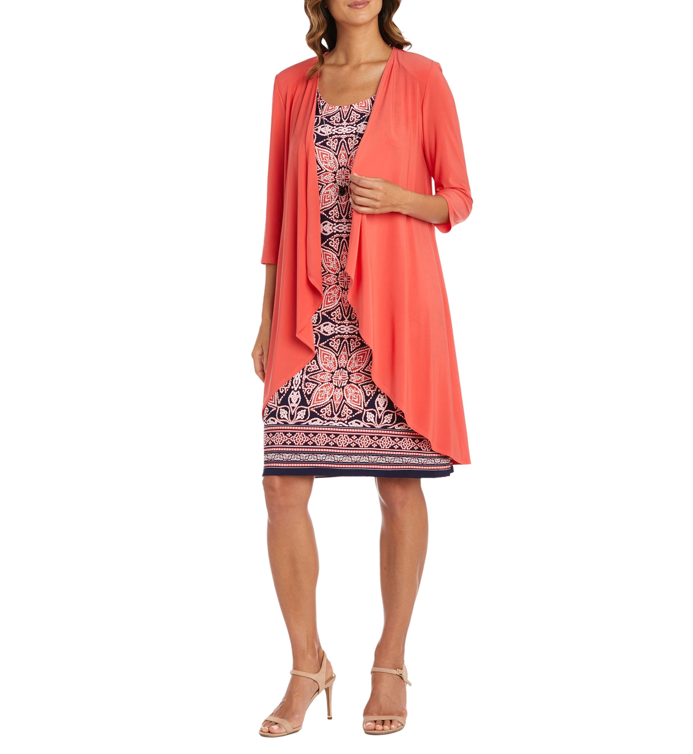 Puff Print Jacket Dress