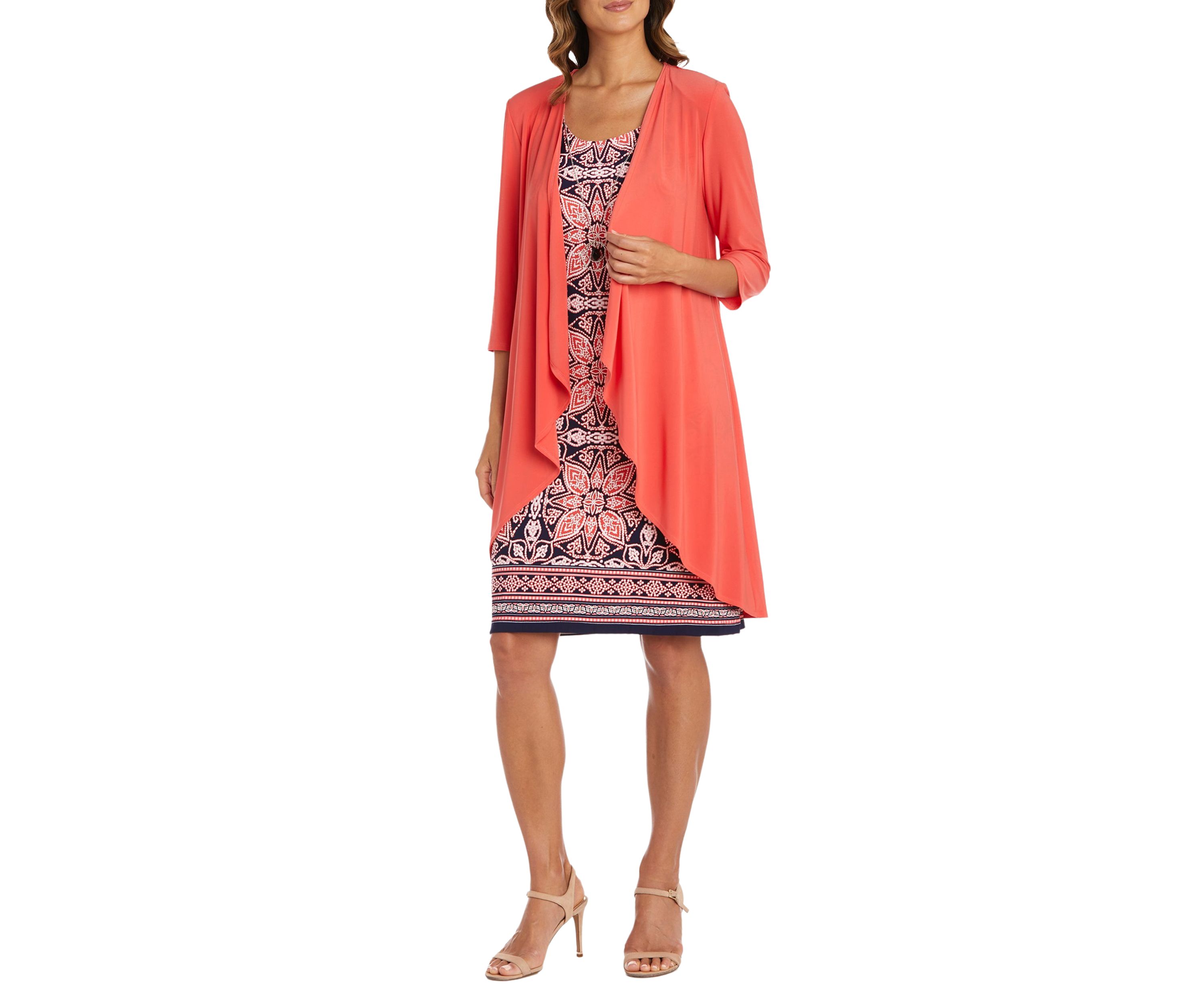 Puff Print Jacket Dress