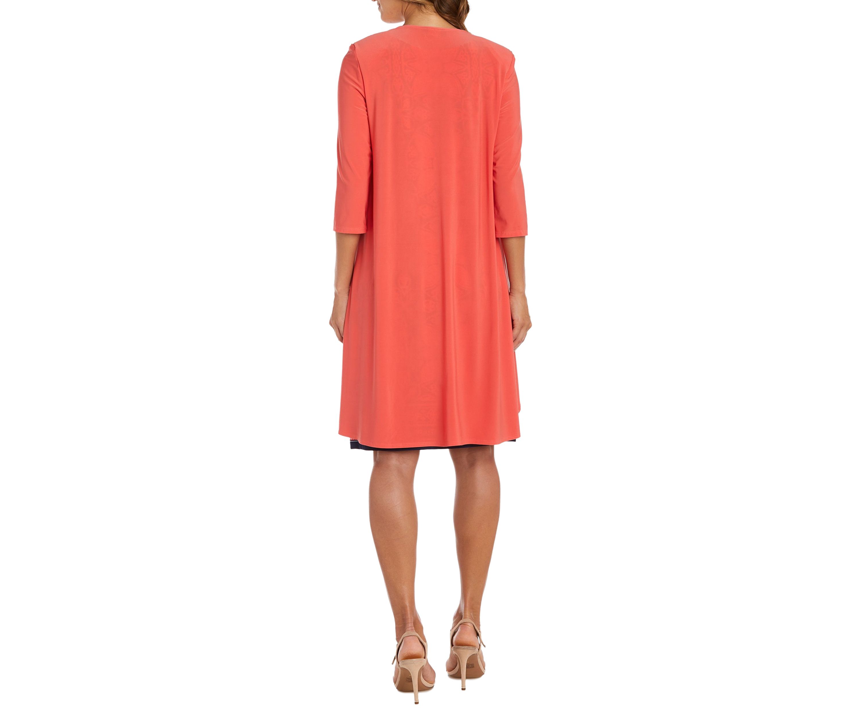 Puff Print Jacket Dress