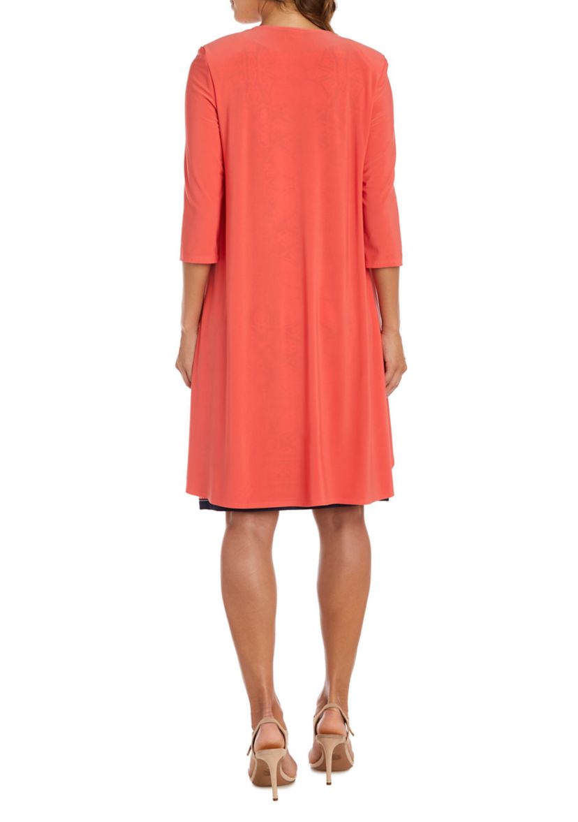 Puff Print Jacket Dress