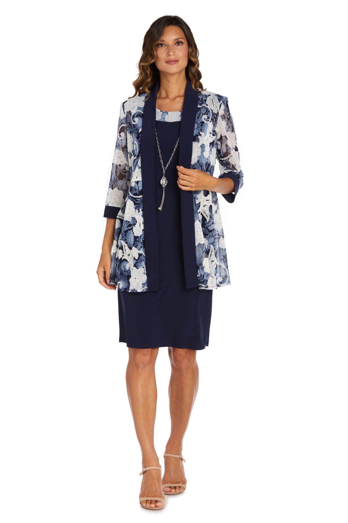 2Pc Printed Jacket Dress