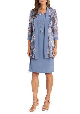 R & M Richards Printed Jacket Dress | belk