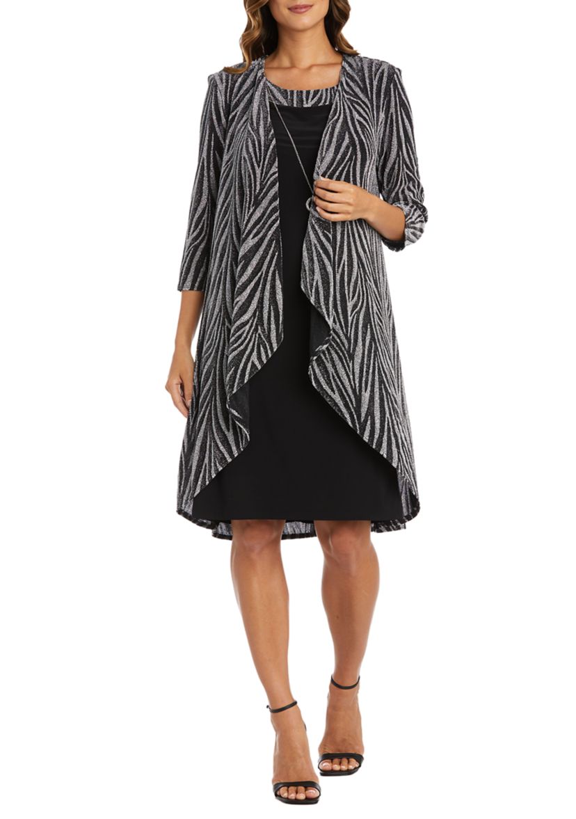 Metallic Jacket Dress