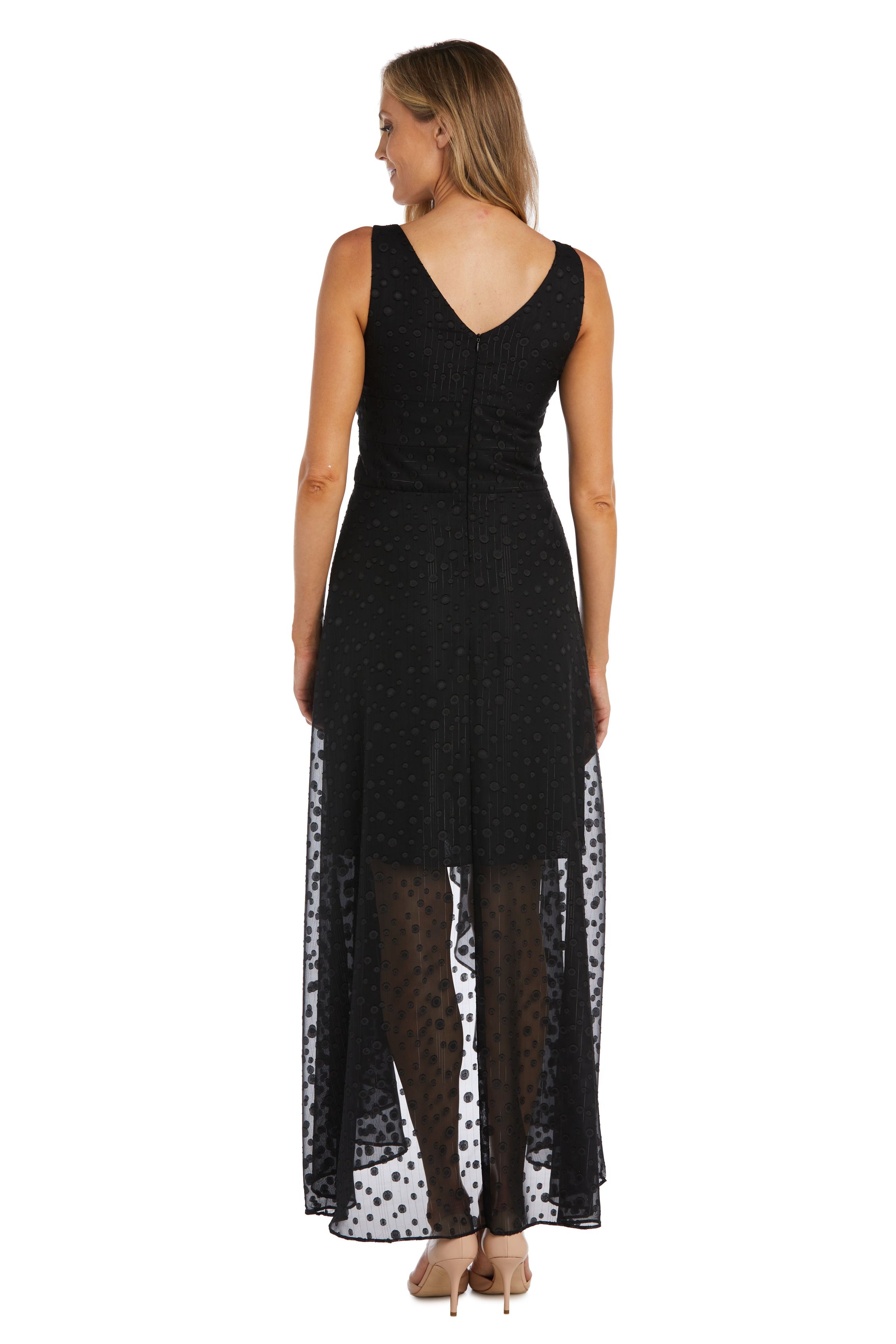 1Pc Hilo Clip Chiffon With Stripe Lurex Dress And Rhinestone Waist Detail