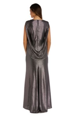 Everyday Jones Stretch Satin Drape Front Dress