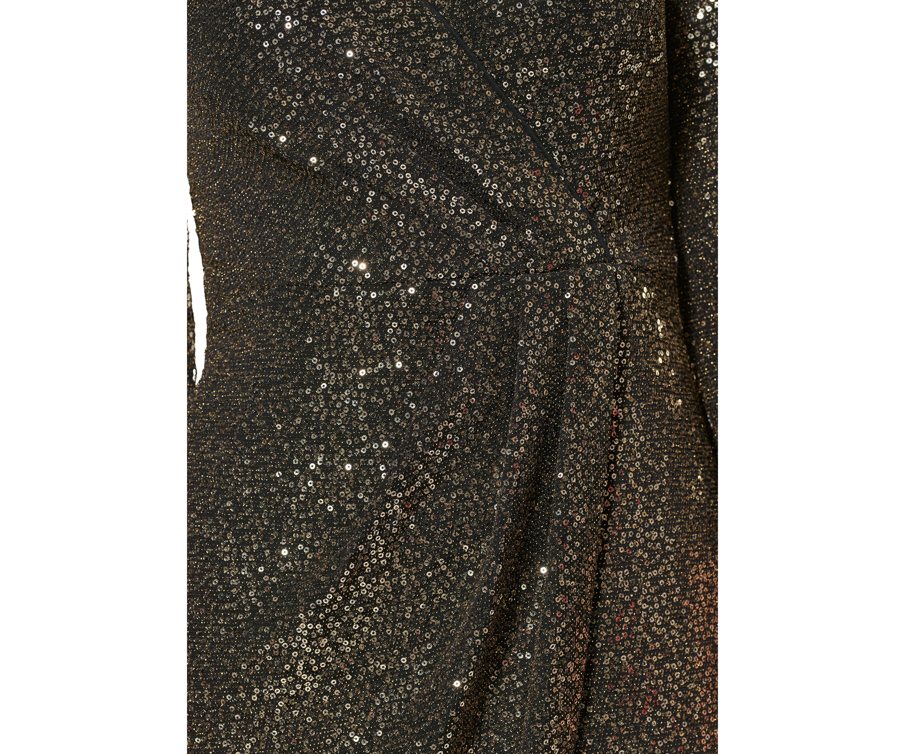 Womens 3/4 Sleeve Faux Wrap Dress with Tulip Skirt 