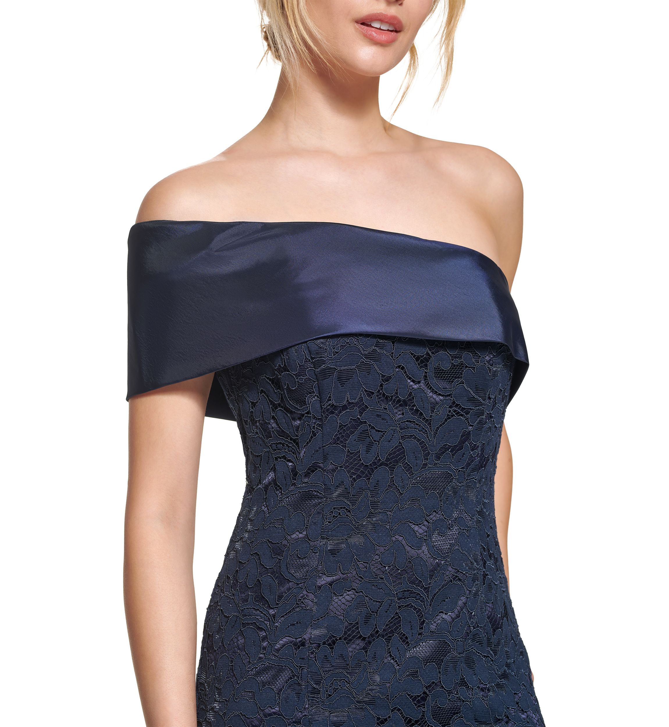 Womens One Shoulder Solid Velvet Gown 