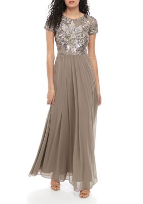 betsy and adam embroidered gown