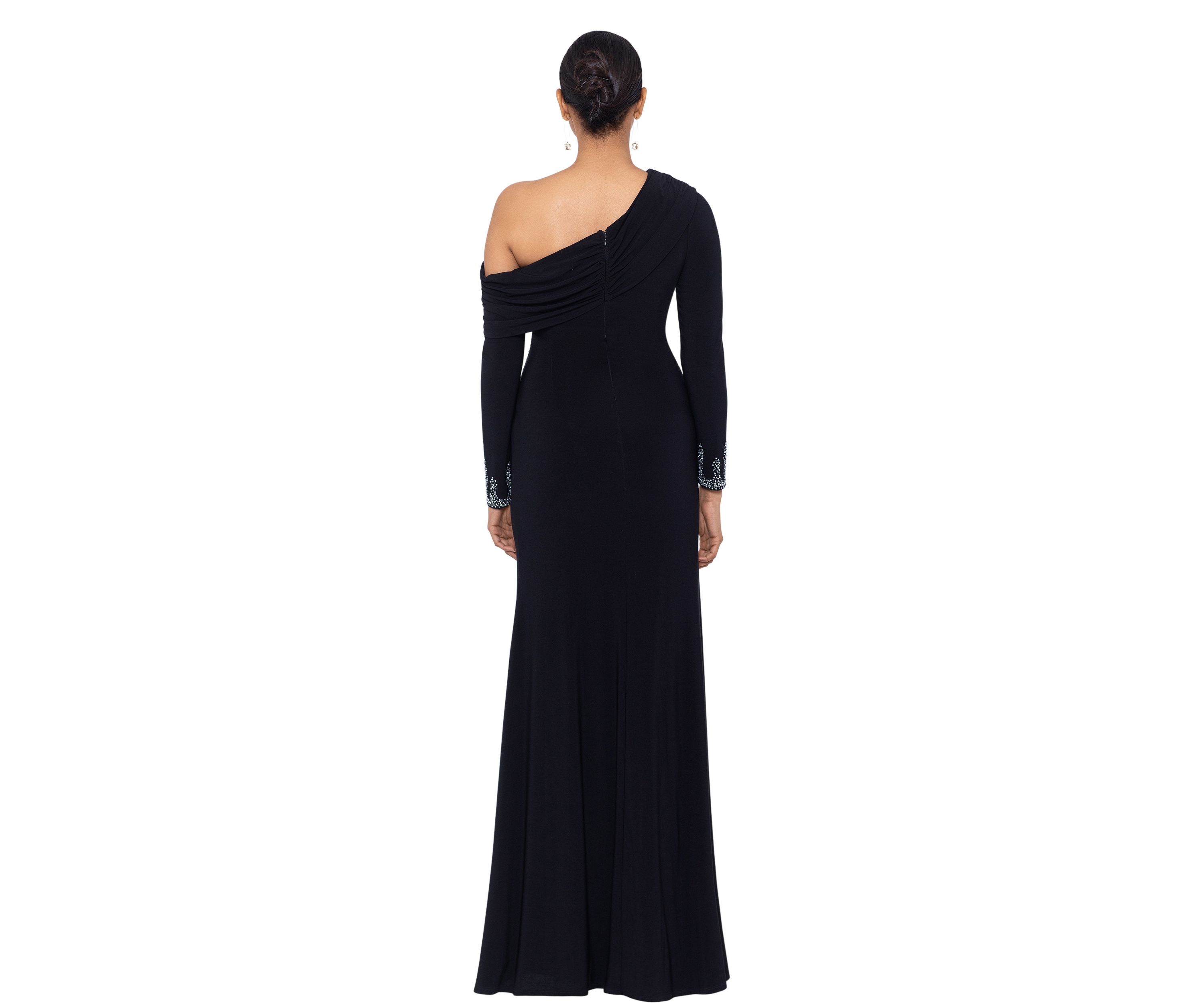 Womens One-Shoulder Gown