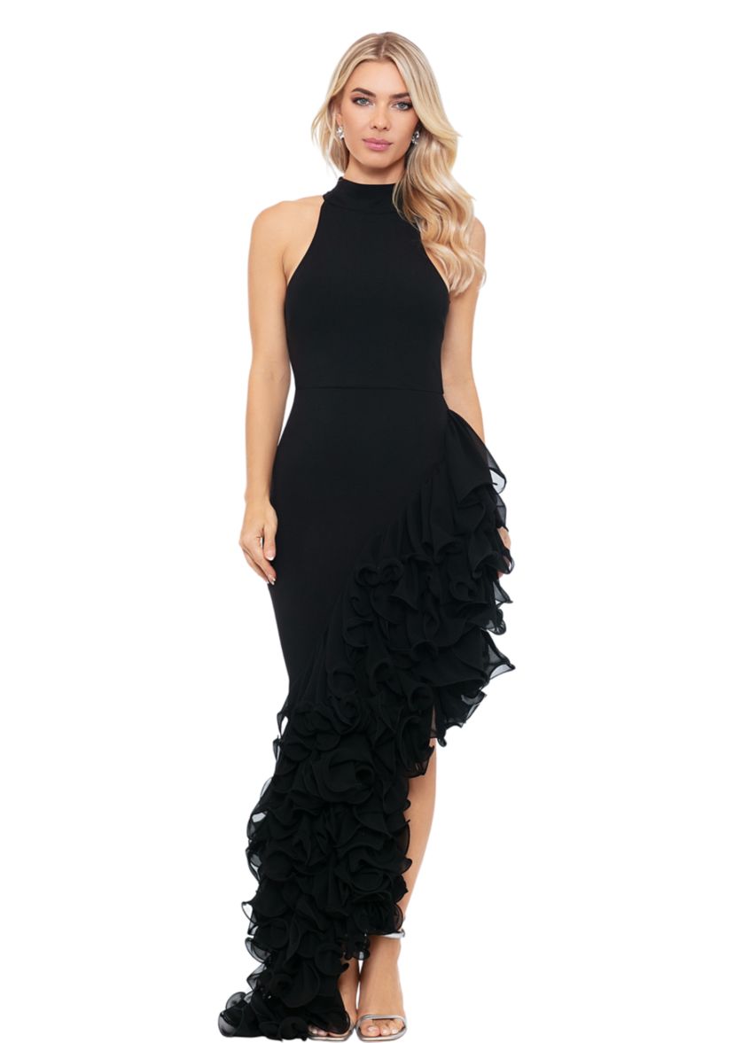 Womens Sleeveless Halter Neck Gown