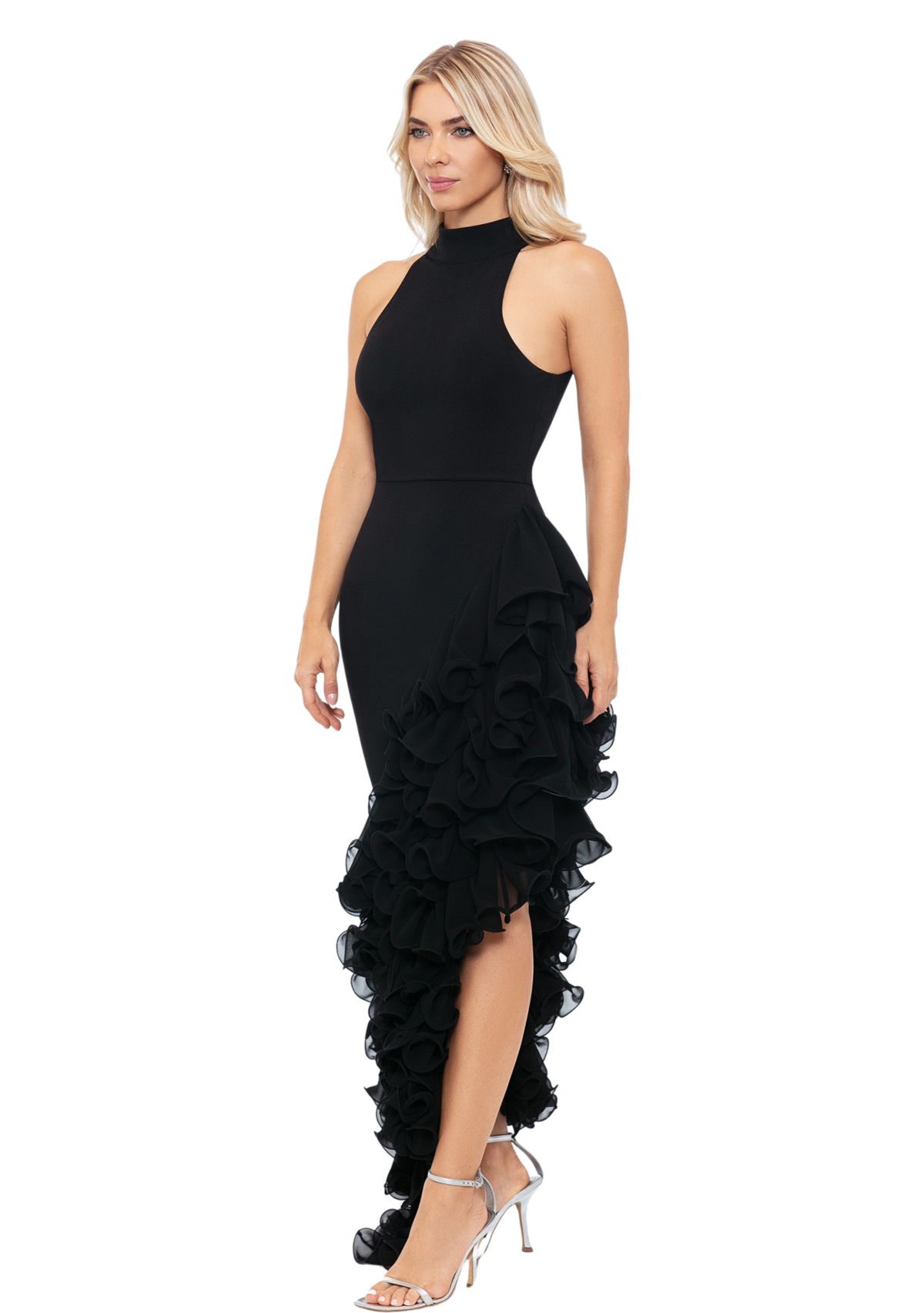 Womens Sleeveless Halter Neck Gown