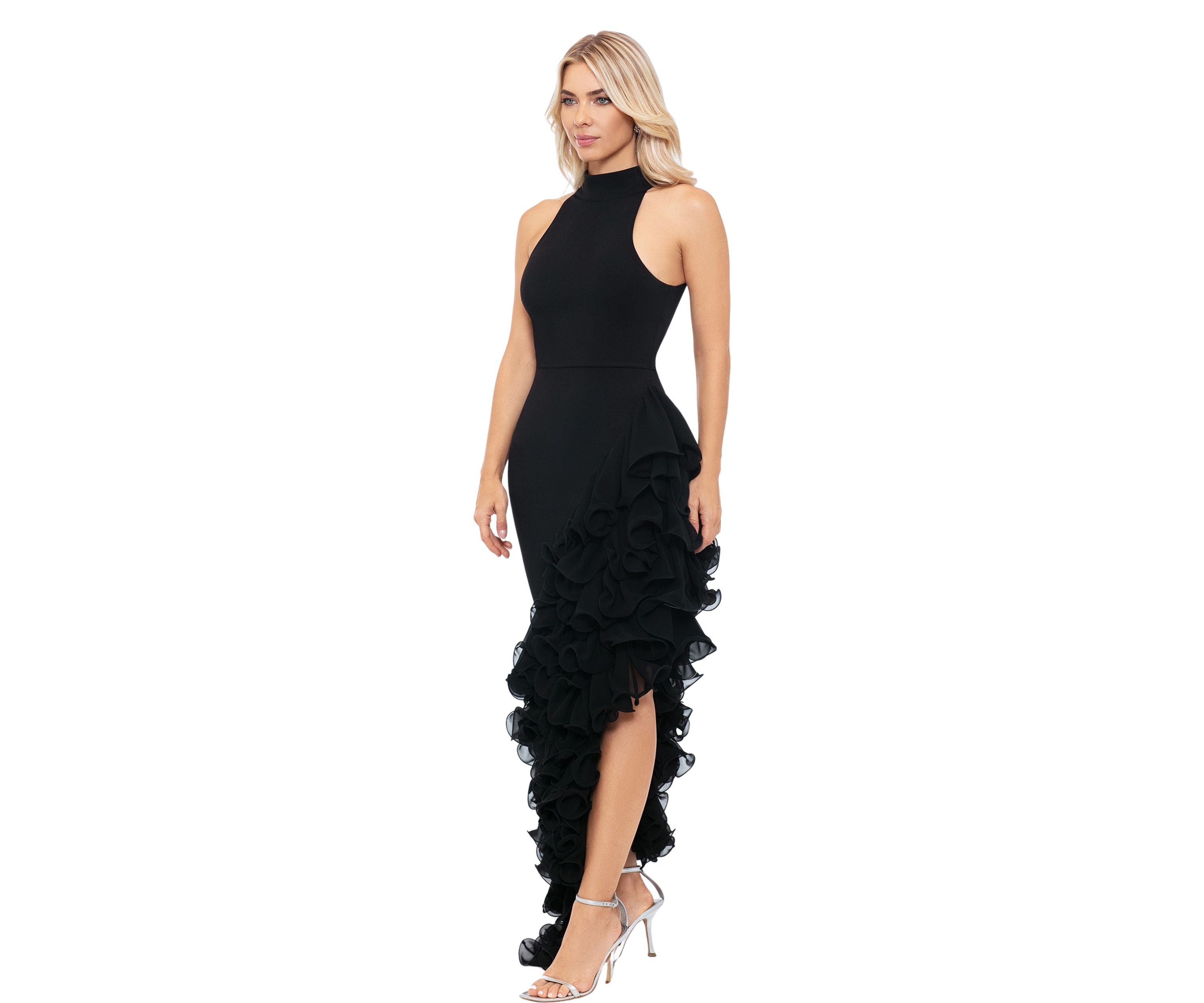Womens Sleeveless Halter Neck Gown